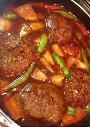 煮込みハンバーグ-レシピのメイン写真