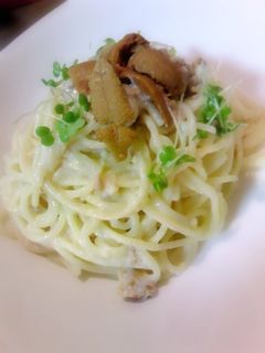 うにクリームスパゲティ-レシピのメイン写真