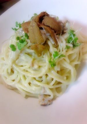 うにクリームスパゲティ-レシピのメイン写真
