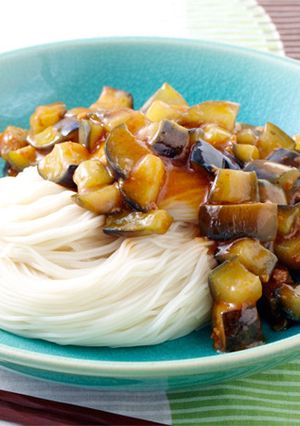 ころころなすの麻婆そうめん-レシピのメイン写真