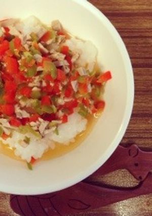 離乳食10ヶ月 青椒肉絲丼-レシピのメイン写真