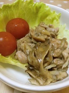 簡単一品♪豚肉と舞茸のポン酢炒め-レシピのメイン写真