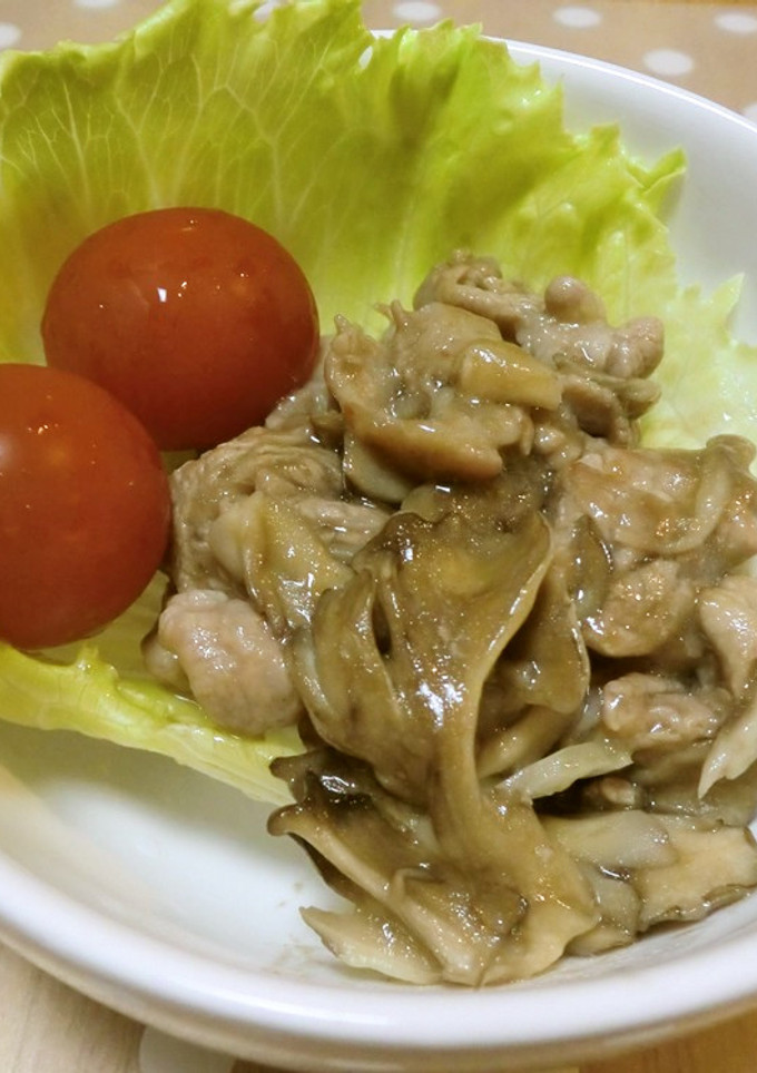 簡単一品♪豚肉と舞茸のポン酢炒め-レシピのメイン写真