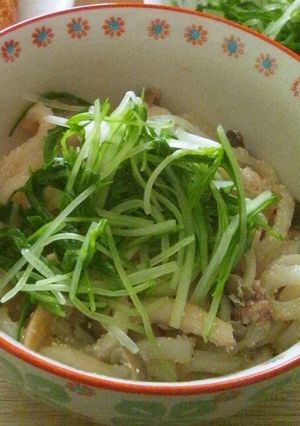 【簡単☆】シャキシャキ水菜のたらこうどん-レシピのメイン写真