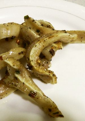 ミミガーでペペロンチーノ風簡単おつまみ-レシピのメイン写真