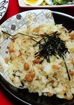 味付け、簡単でメインになる納豆チャーハン-レシピのメイン写真