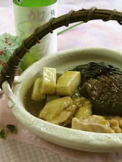 のと115の干し椎茸と金時草の夏の治部煮-レシピのメイン写真