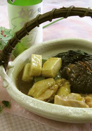 のと１１５の干し椎茸と金時草の夏の治部煮-レシピのメイン写真