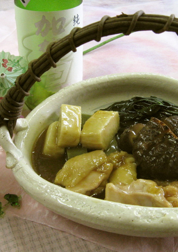 のと１１５の干し椎茸と金時草の夏の治部煮-レシピのメイン写真