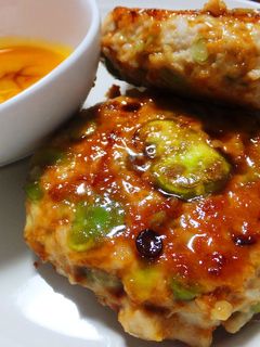 そら豆の鶏つくね-レシピのメイン写真