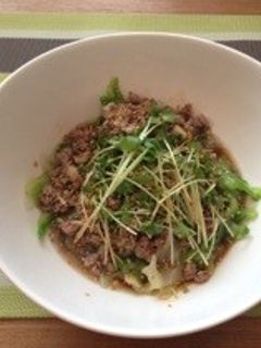 豚ひき肉とレタスのホットサラダ-レシピのメイン写真