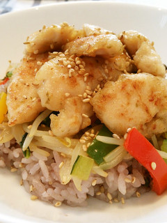 野菜たっぷり鶏肉丼♪-レシピのメイン写真