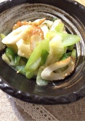 ねぎとちくわの酢味噌和え*-レシピのメイン写真