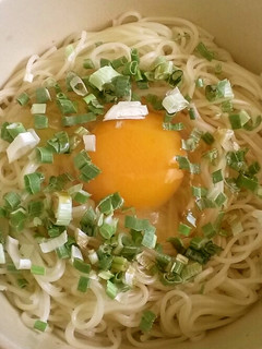 簡単☆釜玉そうめん-レシピのメイン写真