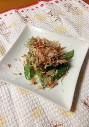 絹さやのツナマヨぽんっ♪-レシピのメイン写真