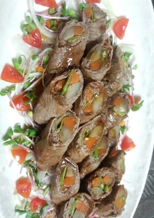 さやえんどうの牛肉巻き　-レシピのメイン写真