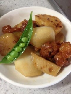 里芋とさつま揚げの煮物-レシピのメイン写真