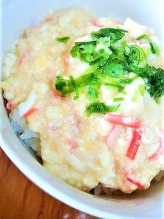 すぐ出来る!豆腐のあんかけ丼♪-レシピのメイン写真