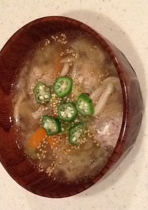 生姜が効いて旨！肉団子の塩麹和風スープ-レシピのメイン写真