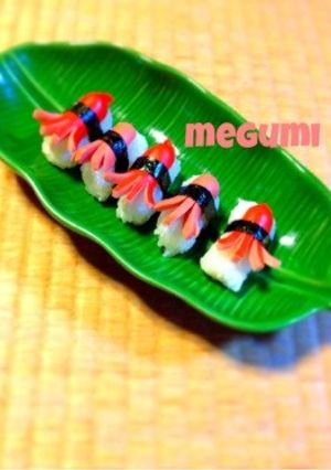 ＊タコの握り寿司＊（キャラ弁）-レシピのメイン写真
