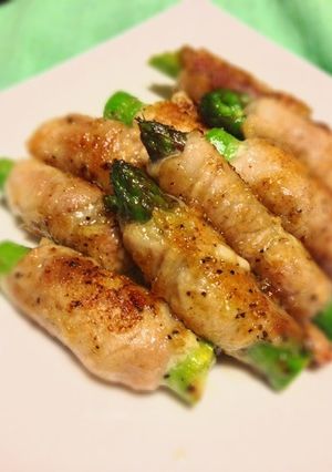 豚肉アスパラ巻のレモンバター味-レシピのメイン写真