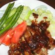 鶏モモ肉の赤味噌焼き・赤ワイン風味