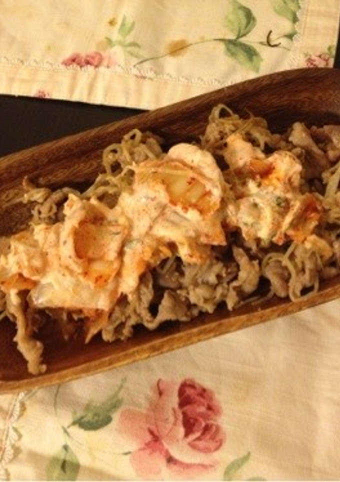 わが家の生姜焼き！キムチマヨ味^ ^-レシピのメイン写真