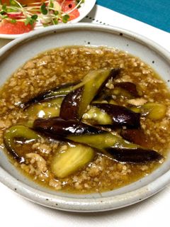 茄子のそぼろあんかけ(めんつゆ仕様)-レシピのメイン写真