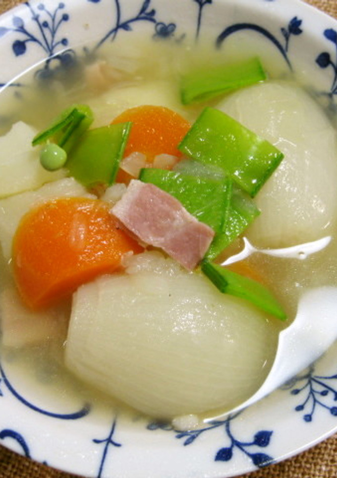 簡単玉ねぎまるごとポトフ-レシピのメイン写真