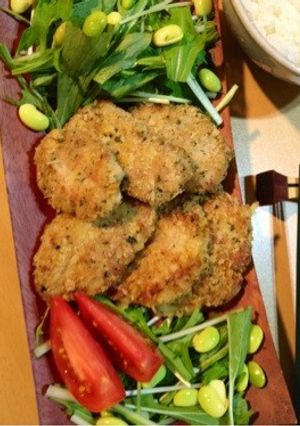 簡単♪豚肉でニンニク柚子胡椒のパン粉焼き-レシピのメイン写真