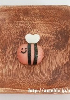 キャラ弁＊プチフランクでハチさん-レシピのメイン写真