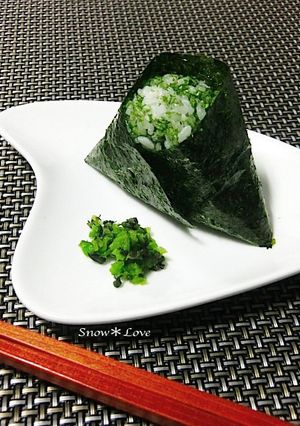 磯の香り☆岩のりと青海苔のおにぎり-レシピのメイン写真
