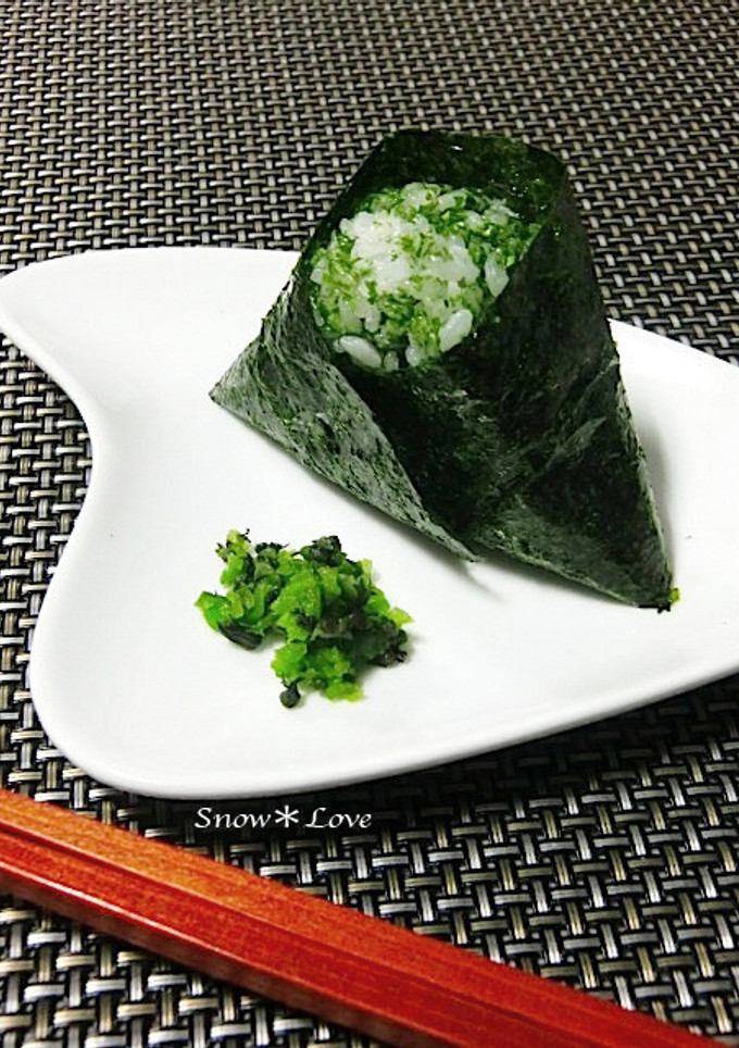 磯の香り☆岩のりと青海苔のおにぎり-レシピのメイン写真