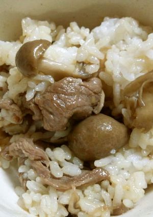 牛肉ときのこの混ぜごはん-レシピのメイン写真