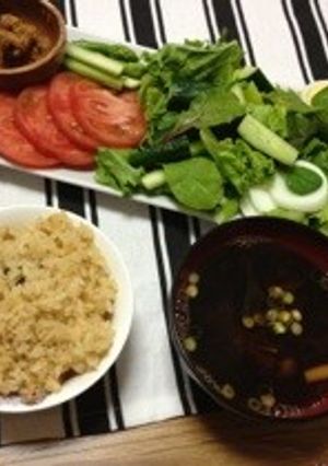味噌とキノコの炊き込みご飯-レシピのメイン写真