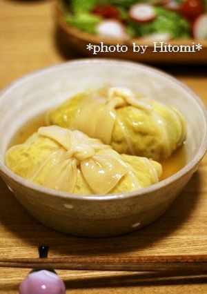 柚子胡椒 de 和風ロールキャベツ-レシピのメイン写真