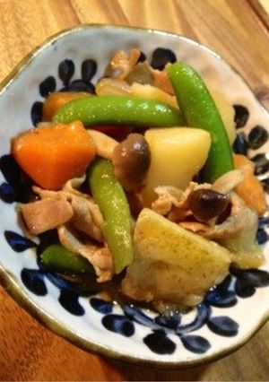 新ジャガとスナックエンドウで春の肉じゃが-レシピのメイン写真