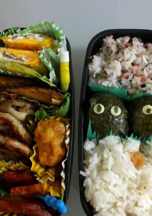 真っ黒クロスケ弁当-レシピのメイン写真