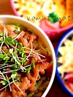 お酢でさっぱり♡豚の照り焼き丼·͜ ·❀-レシピのメイン写真