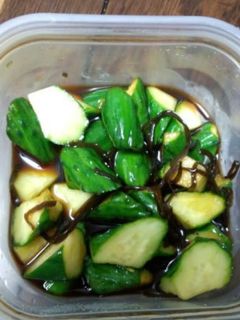 きゅうりの醤油漬け物-レシピのメイン写真
