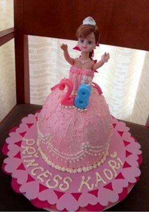 お誕生日に！プリンセスバースデーケーキ-レシピのメイン写真