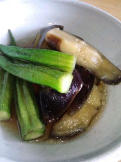 冷やしても美味しいなすとおくらの煮びたし-レシピのメイン写真