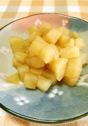 ★レンジでシナモンりんごを作りま~す。♪-レシピのメイン写真