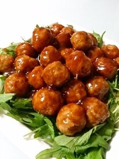 カリふわヘルシー☆肉団子の甘酢あんかけ-レシピのメイン写真