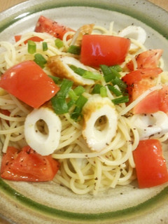 トマトとちくわの冷製パスタ☆簡単すぎる!-レシピのメイン写真