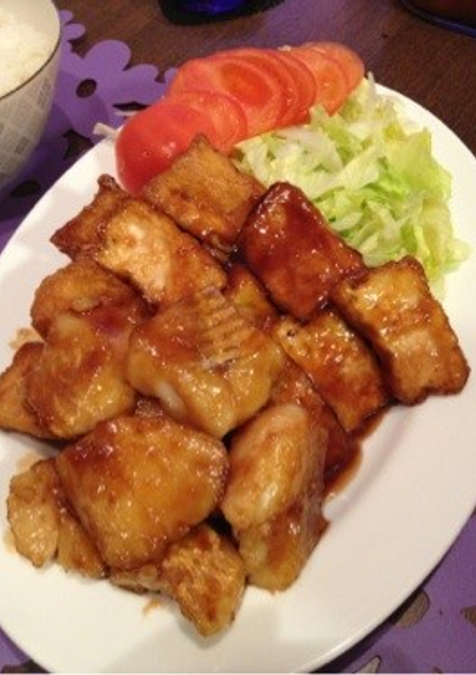 簡単☆鱈と厚揚げの甘辛照り焼き-レシピのメイン写真