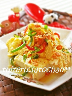 *鮭フレークと卵の炒り豆腐*-レシピのメイン写真