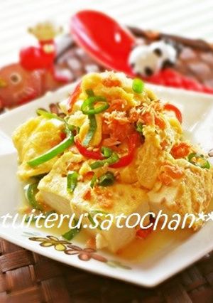 ＊鮭フレークと卵の炒り豆腐＊-レシピのメイン写真