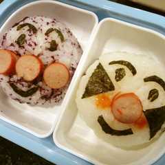 รูปของ キャラ弁★簡単アンパンマンとこむすびﾏﾝ