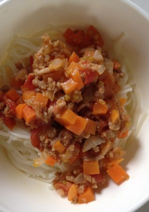 離乳食後期☆スパゲティ風そうめん-レシピのメイン写真
